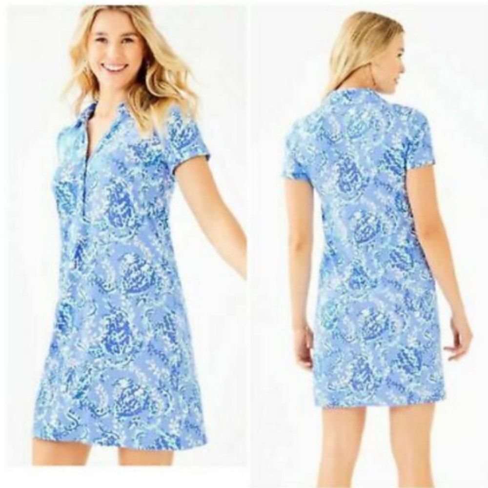 Lilly Pulitzer Sadie Polo Dress Blue size xxsmall